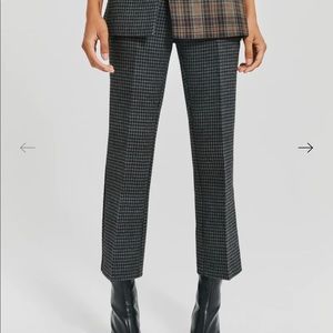 Plaid Cropped Trousers x Something Navy. NWT